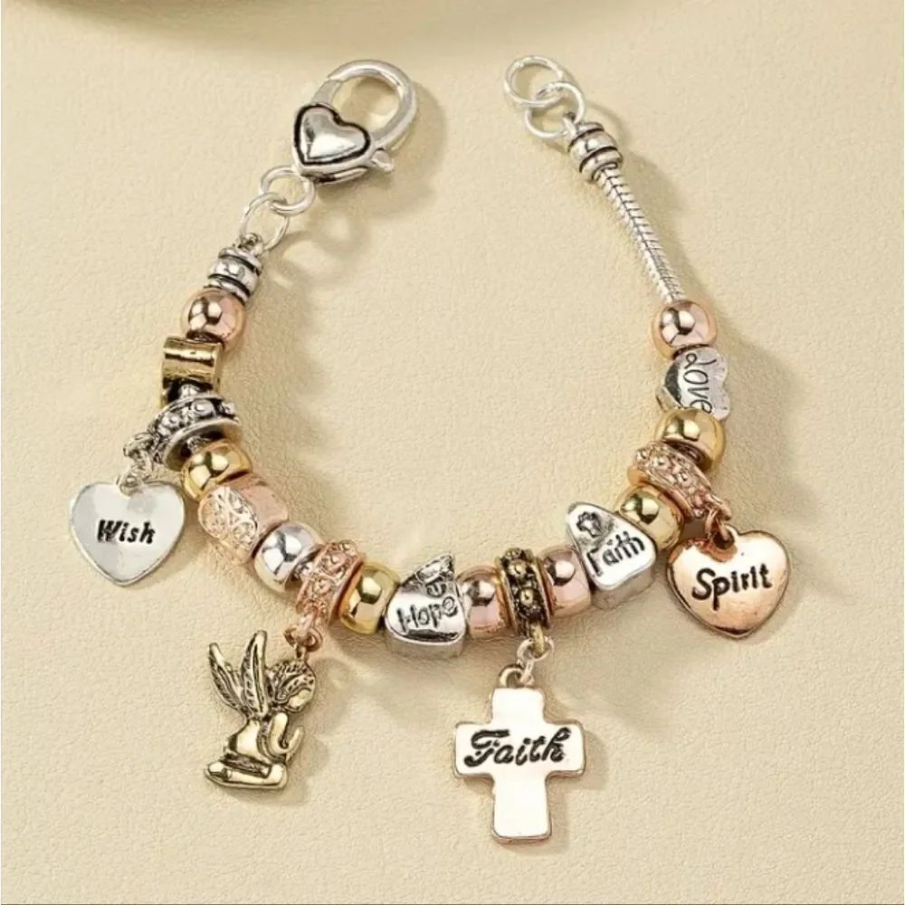 Faith Hope Spirit Charm bracelet